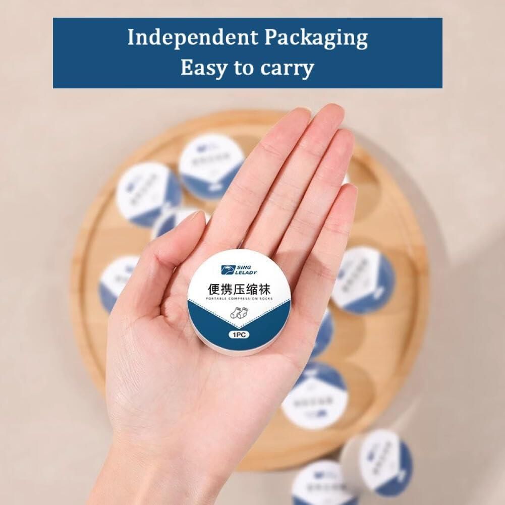 Disposable Socks,Wash-free Socks Travel Portable Socks for Men and Women Assorted Color (Pack of 2)